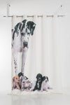 DALMATIAN DOG CURTAIN WITH TROUX