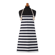  BLACK AND WHITE STRIPPED APRON