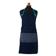  DARK BLUE APRON WITH BLUE CORD